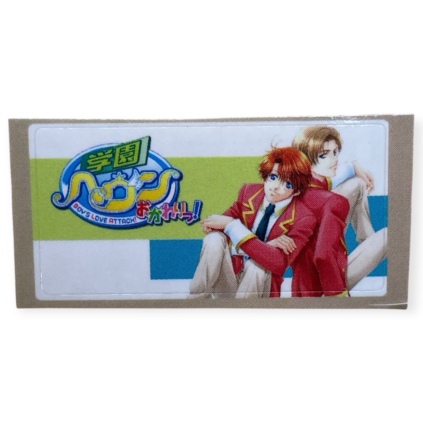 PlayStation 2 PS2 Gakuen Heaven Okawari Boys Love Attack Memory Card Sticker