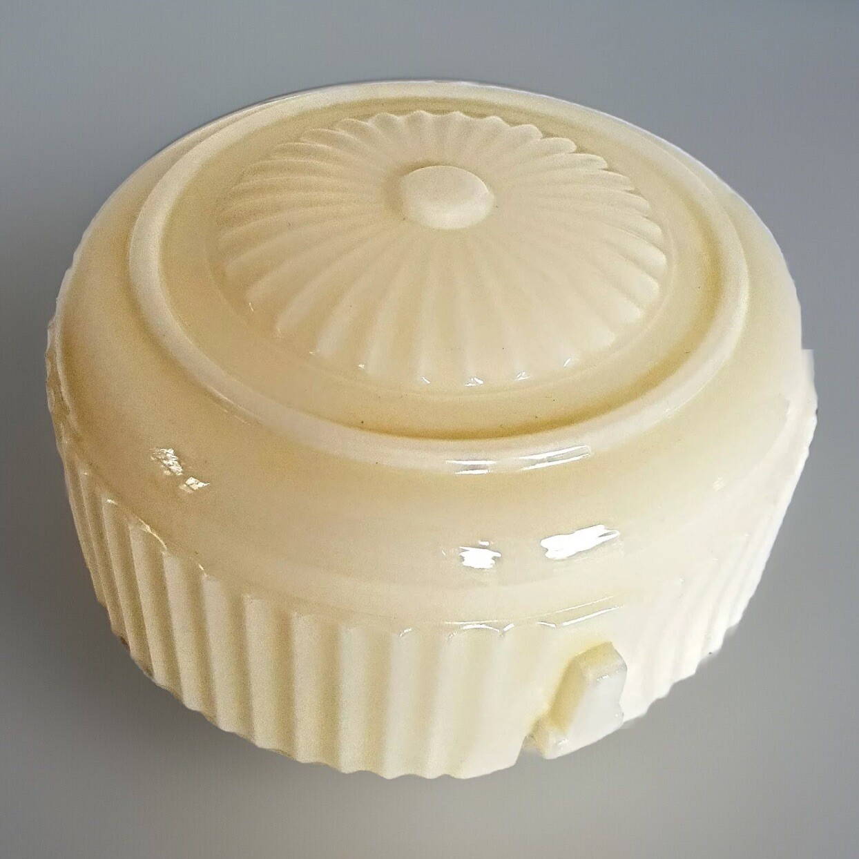 Antique 1920's-30's Art Deco Victorian Custard Glass Chandelier Slip Shade