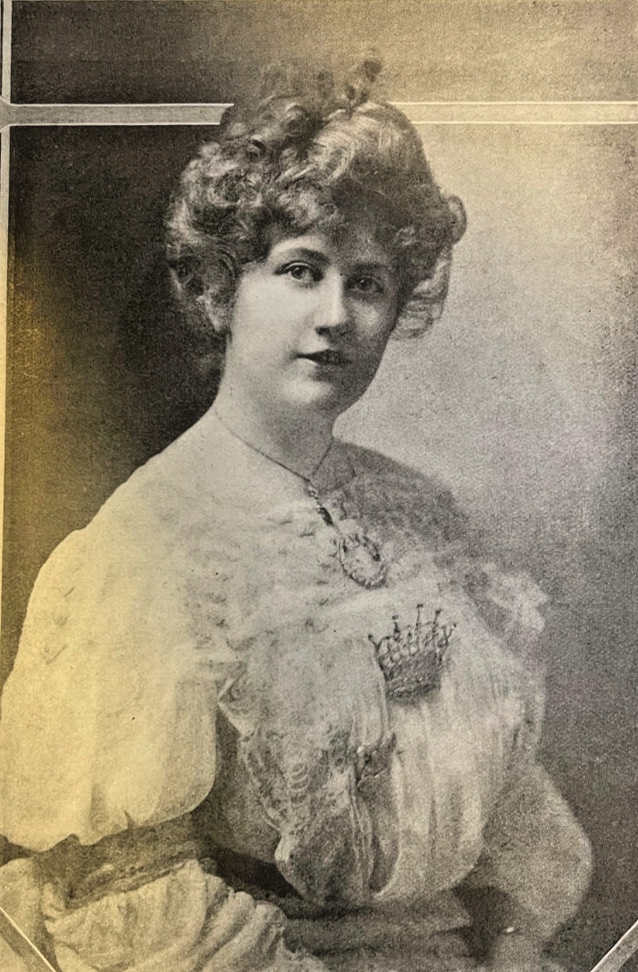 1908 Vintage Magazine Illustration Vaudeville Actress Bonnie Maginn