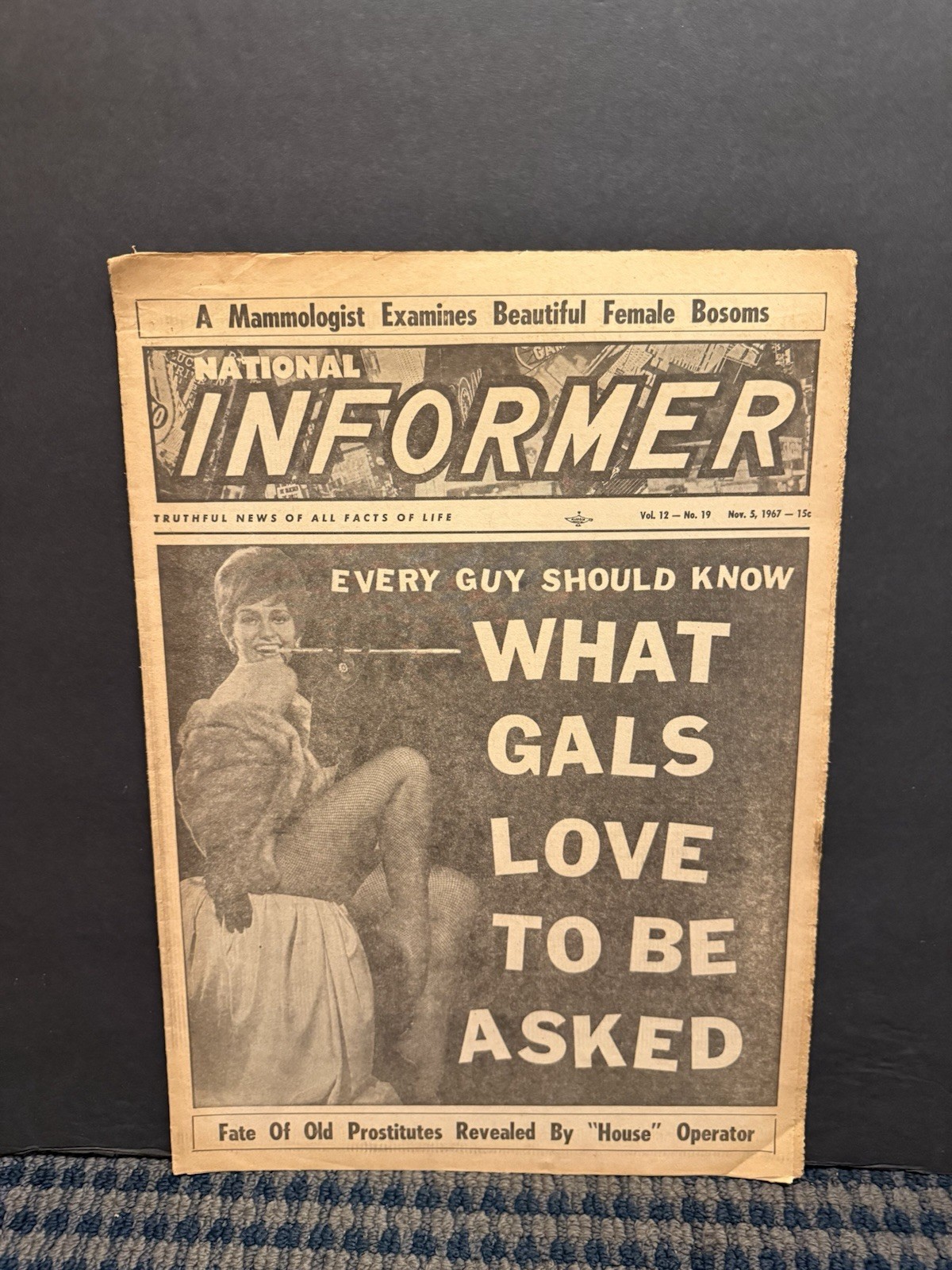 1967 Nov 5th National Informer Newspaper, What Gals Love to be Asked (VRN10K)