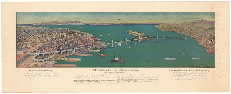 1933 Pictorial View, Golden Gate International Expo. 'A Pageant of the Pacific'