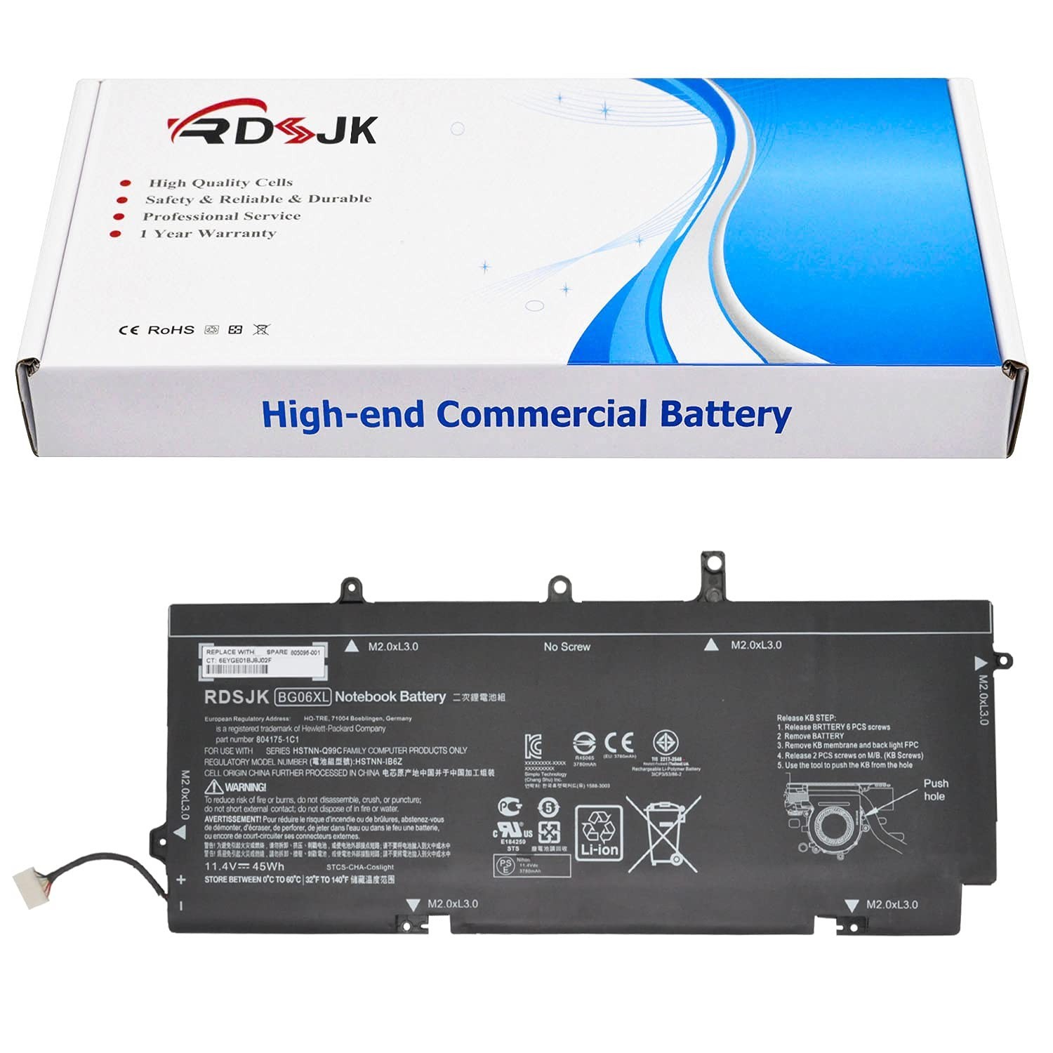 BG06XL Laptop Battery for HP EliteBook 1040 G3 G3-DS64EP G3-EN16EA G3-EN21EA G3-