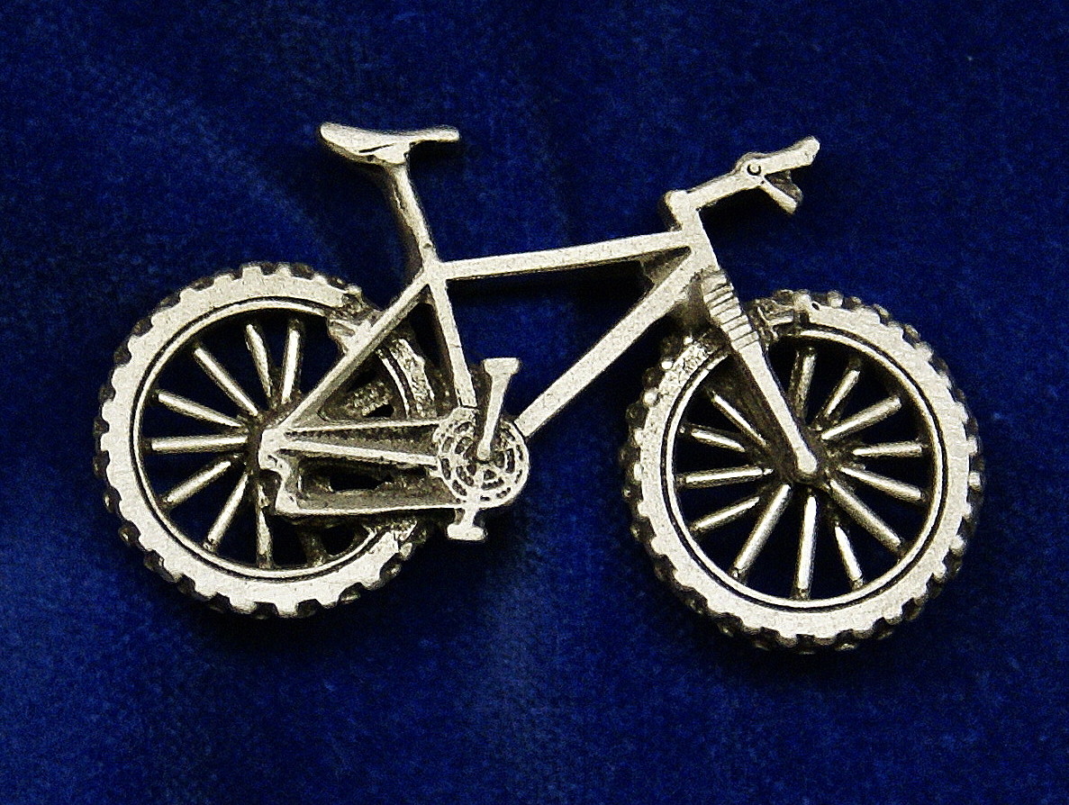 Empire Pewter Mountain Bike Pin (Hardtail)