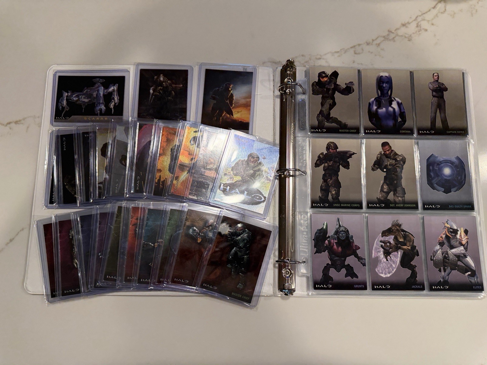 2007 Topps Halo Trading Cards Complete 90-card Base Set with Foiled and Embossed