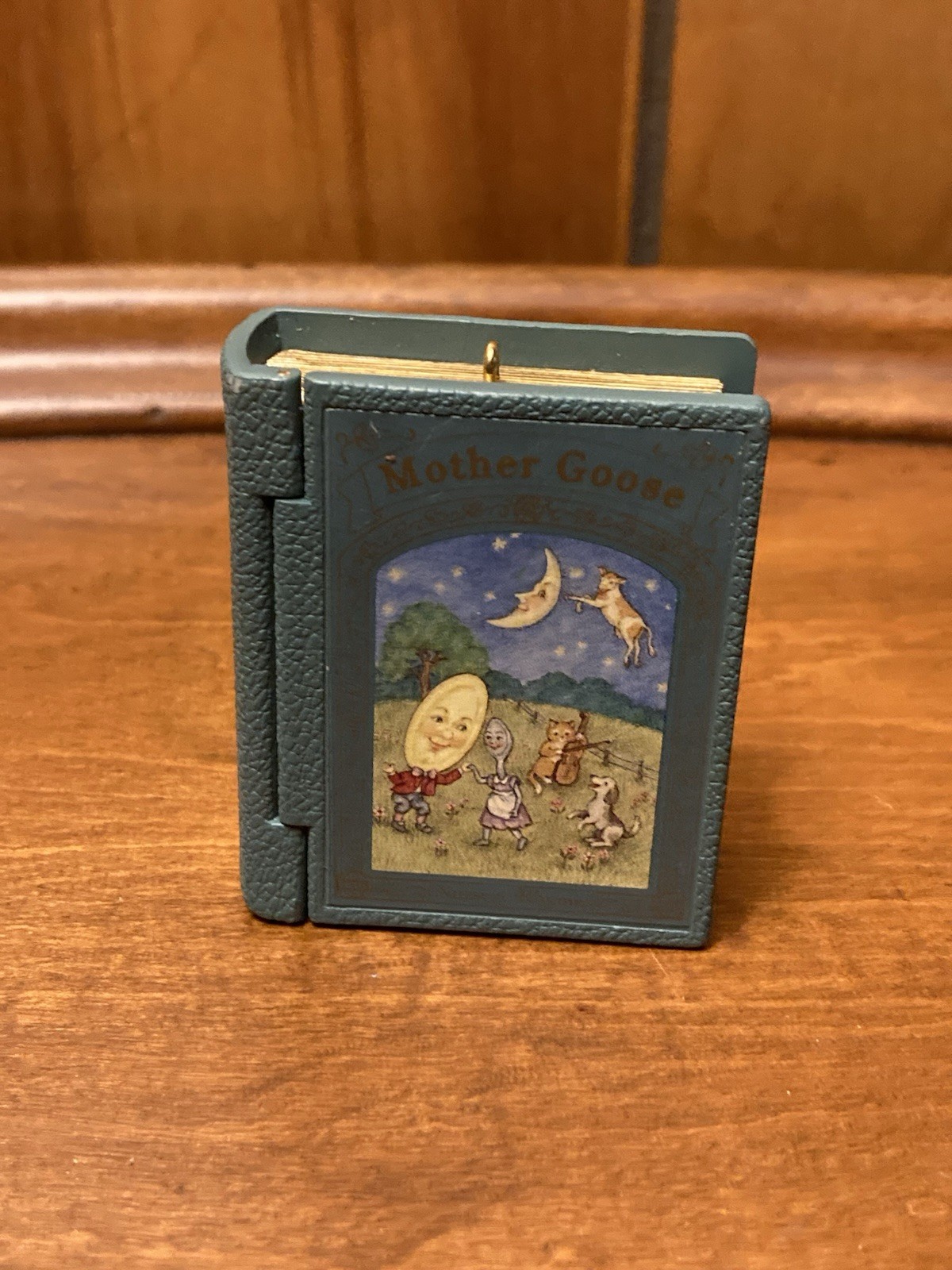 Hallmark 1994 Mother Goose Cow Jumped Over Moon Book Christmas Ornament