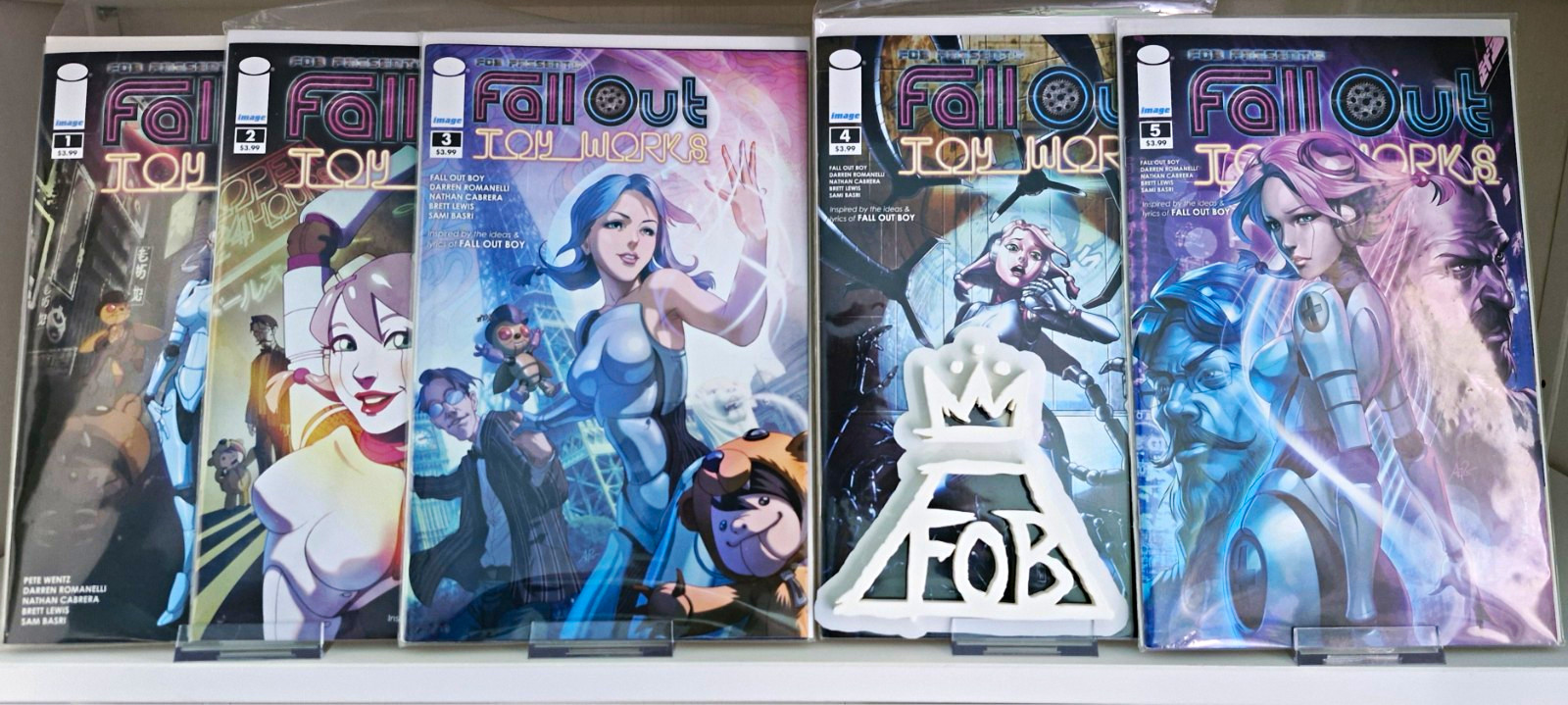 Fall Out Toy Works #1-5 by Pete Wentz (Fall Out Boy) • Rare/Limited Comic Books