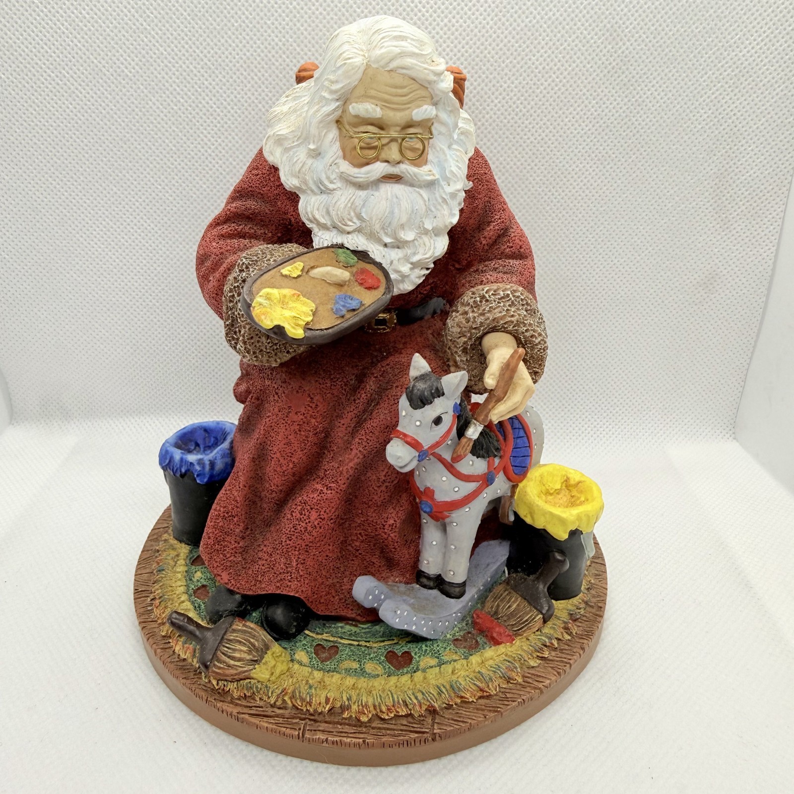 Vtg Pipka Santa’s Spotted Grey Reflections of Christmas Ltd Edition 1613/9700