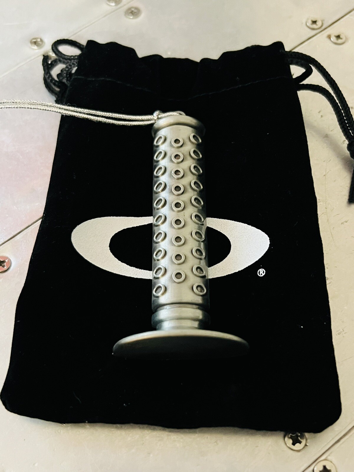 OAKLEY EMPLOYEE BICYCLE GRIP CHRISTMAS ORNAMENT 2010 METAL LIMITED & NUMBERED