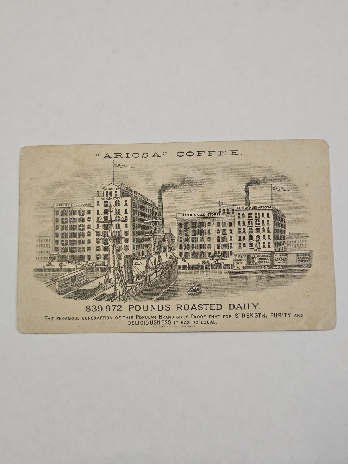 Antique Victorian Trade Card Arbuckles Ariosa Coffee 5