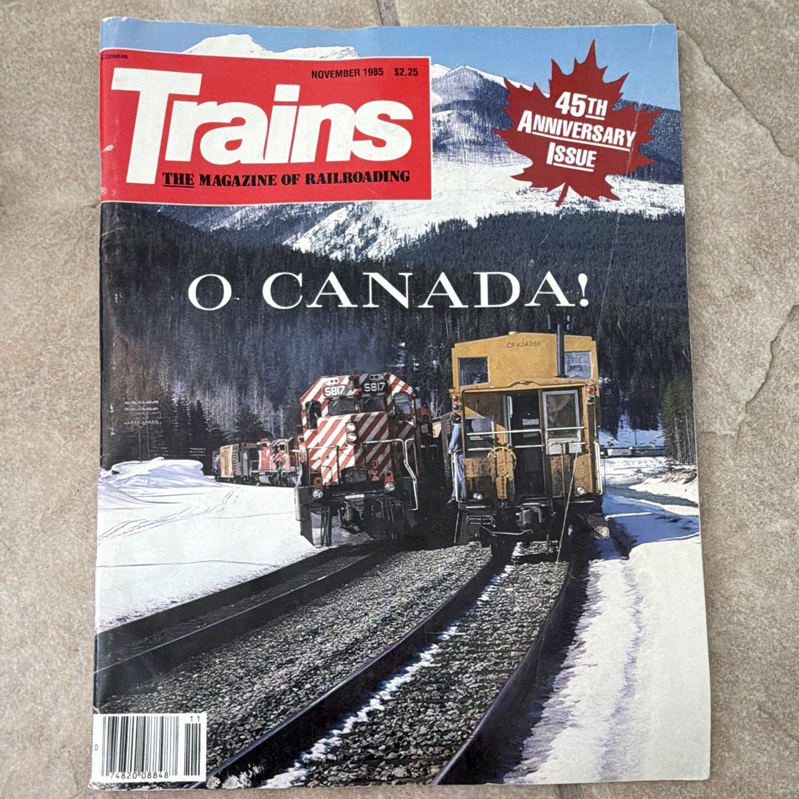 Trains Magazine November 1985 45th Anniversary Issue O Canada Railroad Magazine