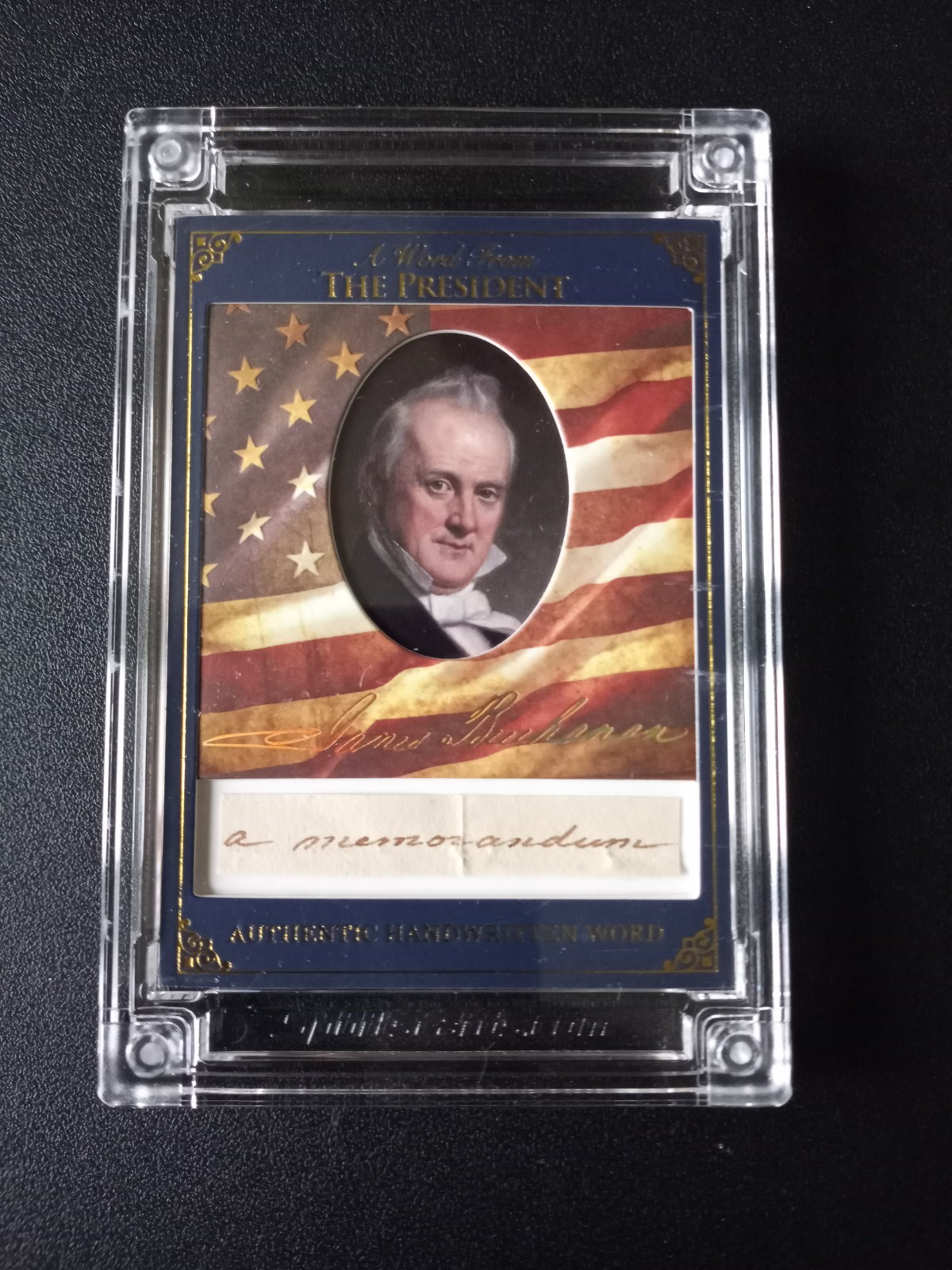 Sportscards.Com A Word From Potus James Buchanan Handwritten Relic \
