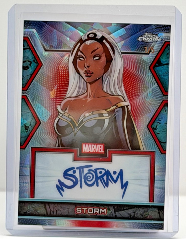2026 Topps Chrome Marvel Storm Red Wave Facsimile Auto 1/5 MF-ST