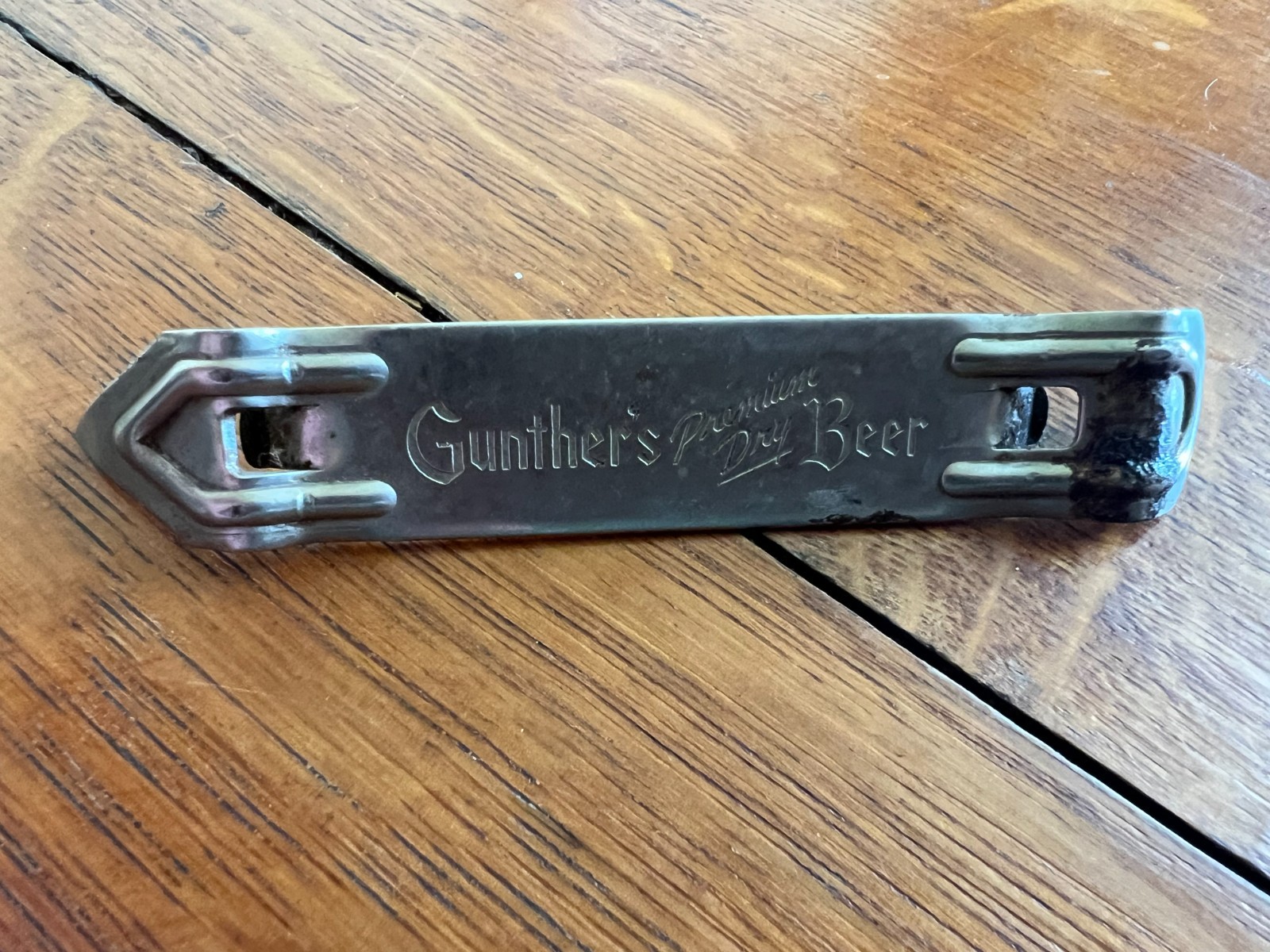 Vintage Gunther\'s Premium Dry Beer Bottle Opener Baltimore Maryland