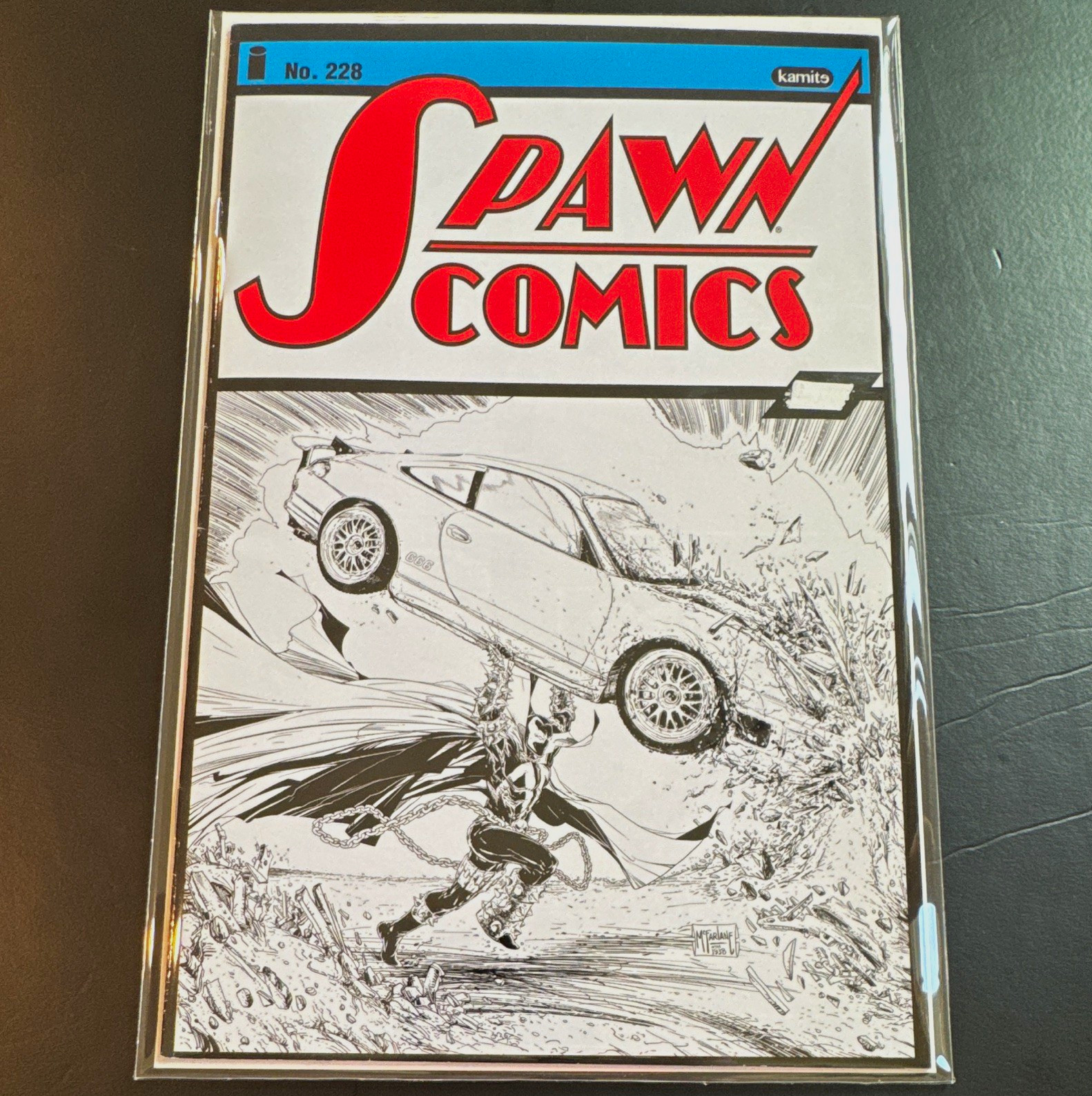 Spawn #228B - NM- Condition - MX Variant - Kamite Comic - B&W Sketch Variant