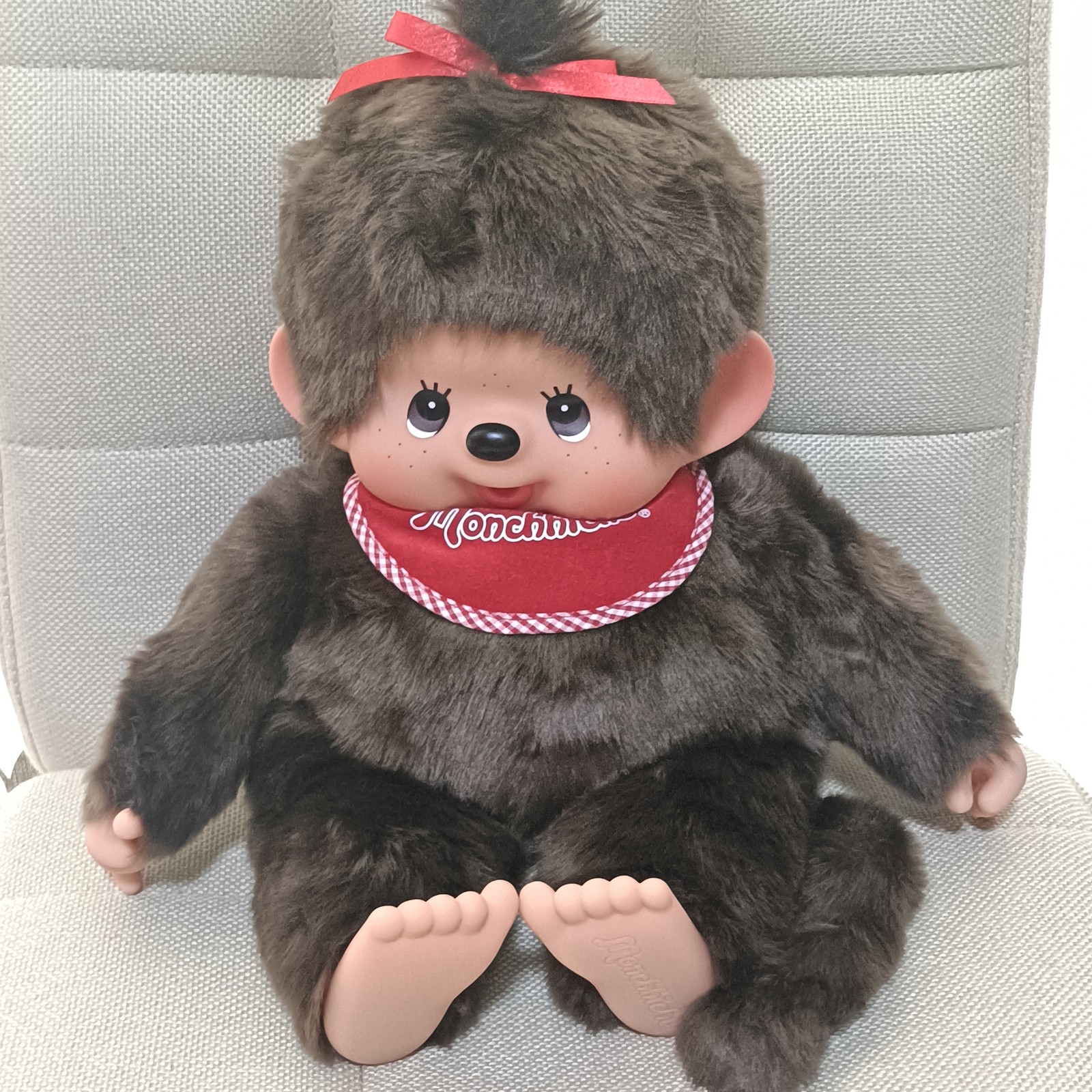 Monchhichi Premium Standard L Girl Plush Doll Sekiguchi 45cm Collectible 15+ Monchhichi Premium Standard L Girl Plush Doll Sekiguchi 45cm Collectible 15+
