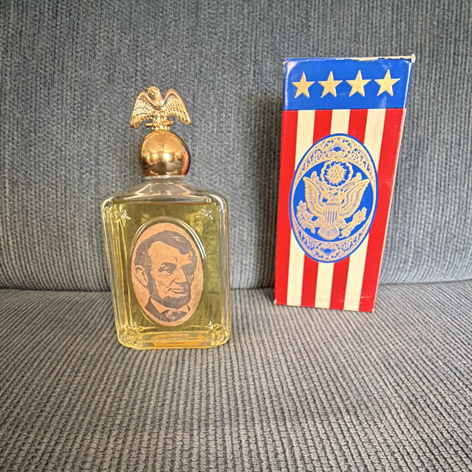 Avon Vintage Abraham Lincoln Wild Country After Shave Full  Bottle- 4 oz.