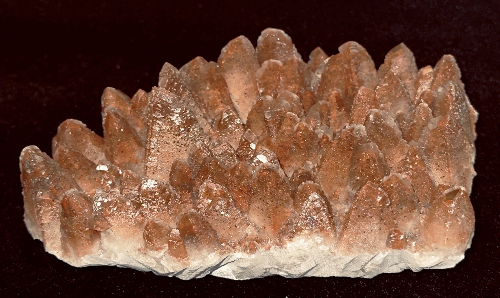 Red Dogtooth Calcite Pyrite Hematite Crystal Mineral Specimen Daye Mine China