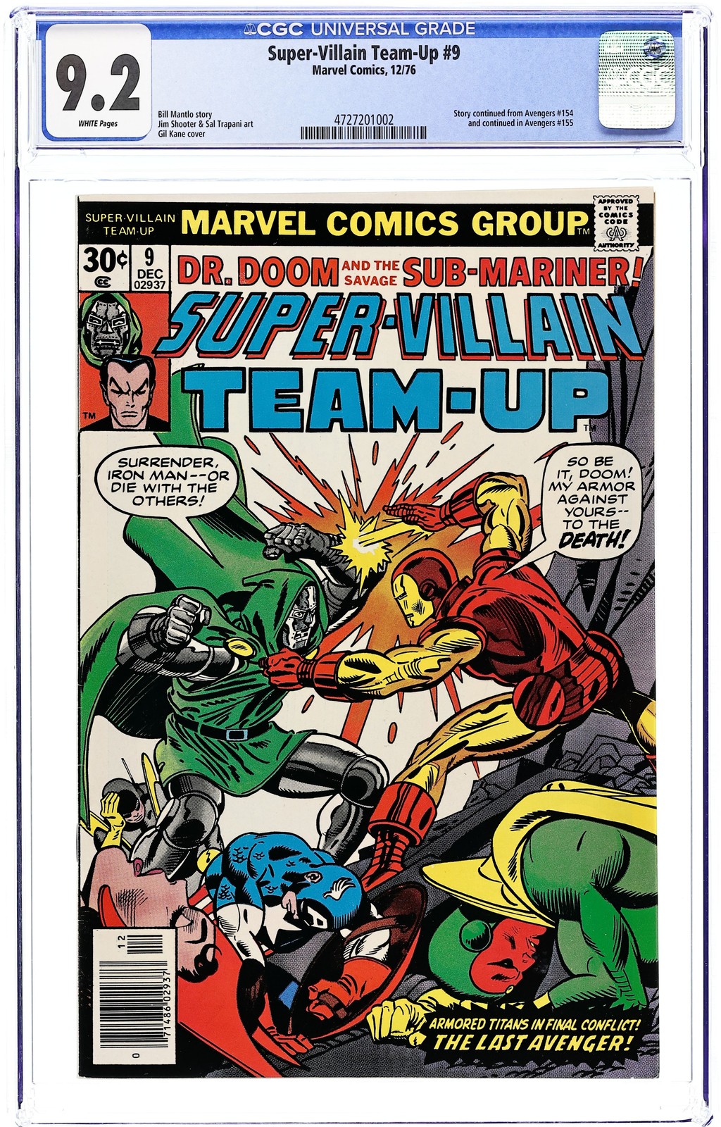 Super-Villain Team-Up #9 CGC 9.2 1976 4727201002