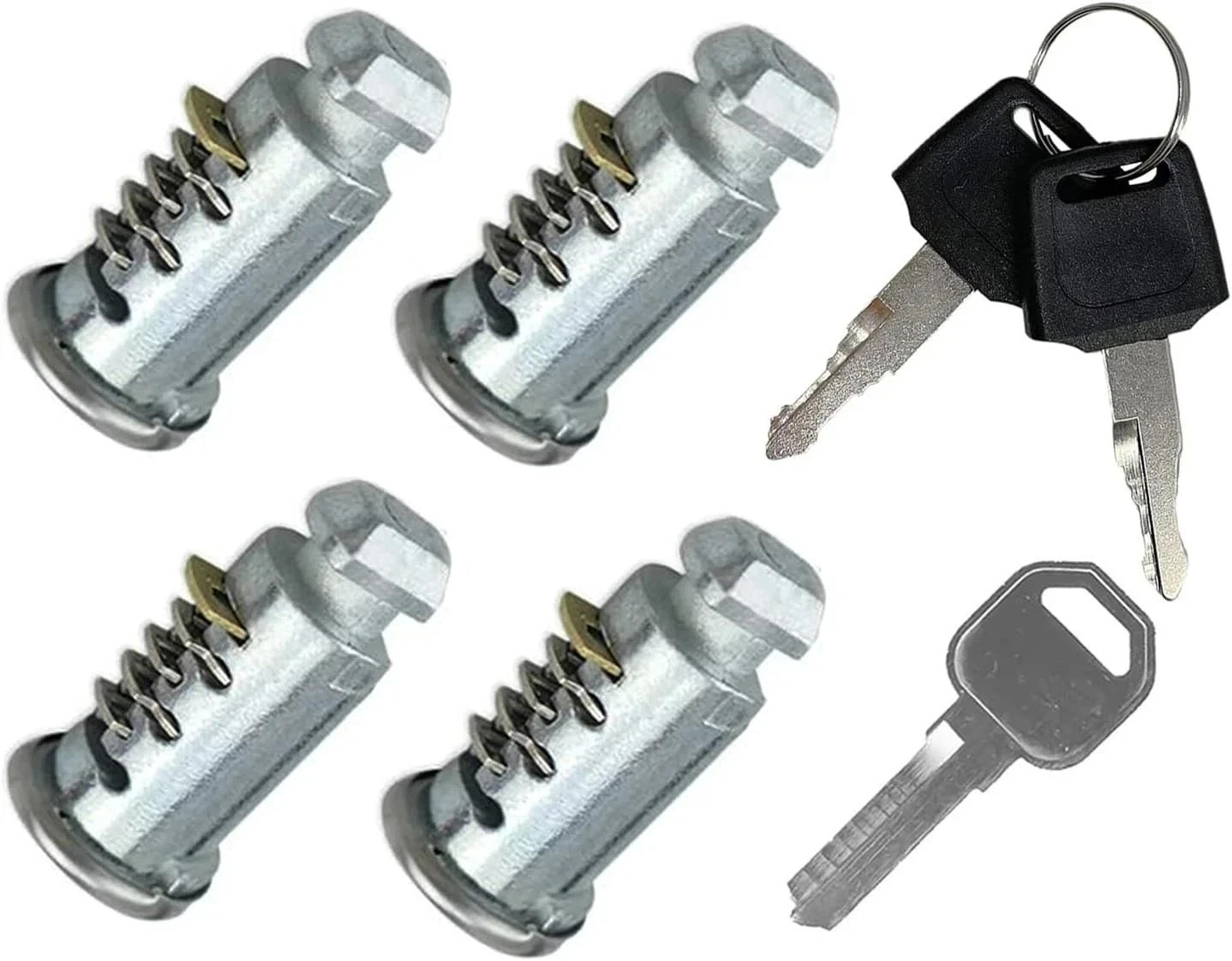 4-Pack Thule Compatible Lock Cores - One-Key System Lock Cylinders, Bike Rack,