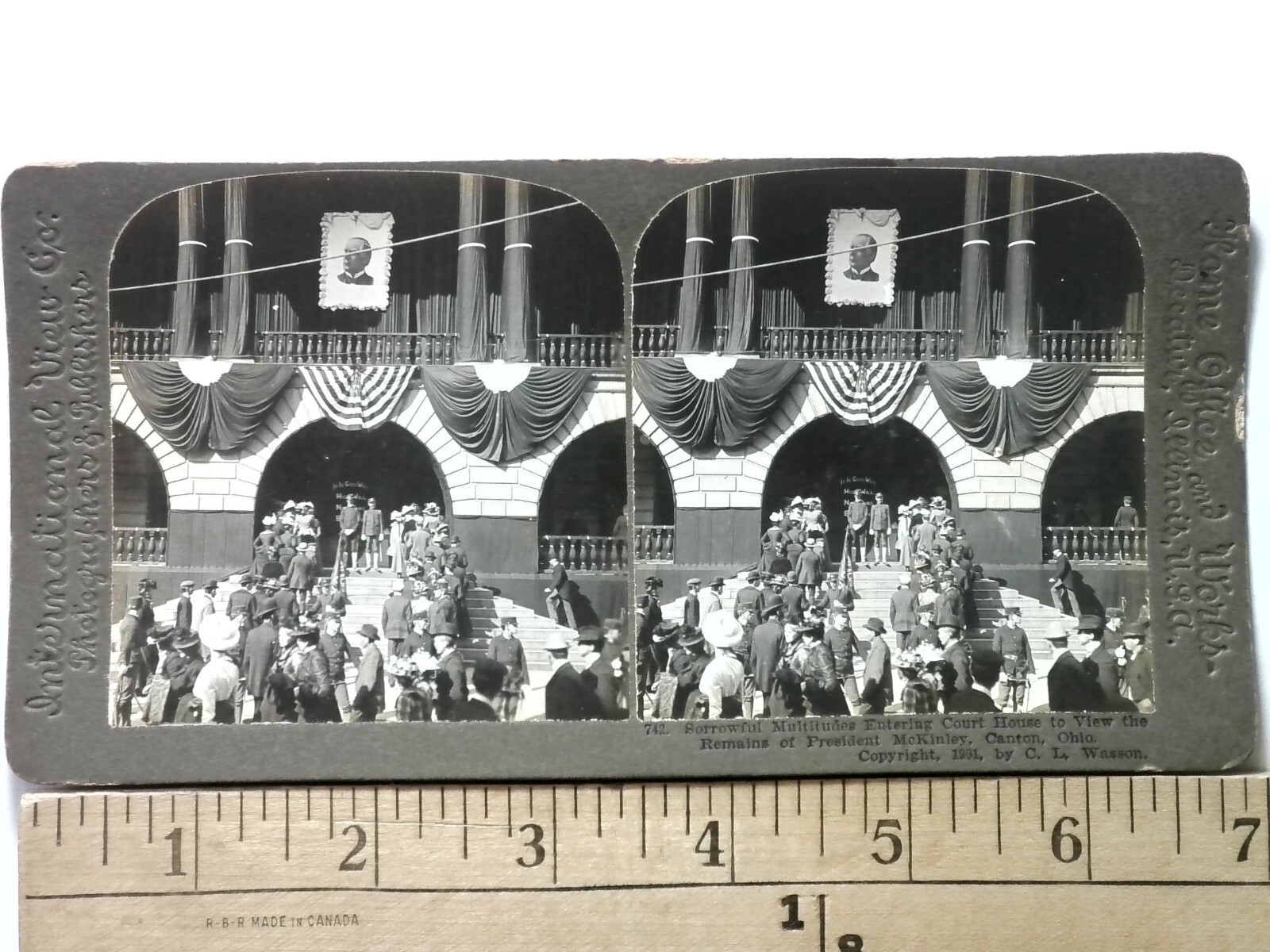 President McKinley Lying in State Stereoview International View Co. 1901 Canton