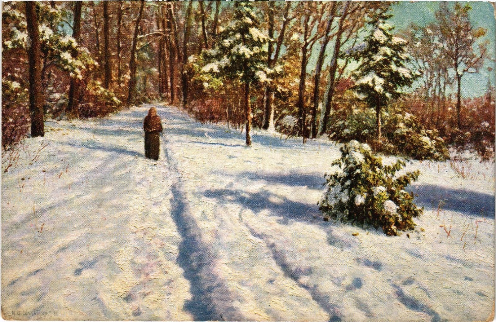 PC RUSSIAN ART IVAN FEDOROVICH CHOULTSE EARLY SNOW (a84419)