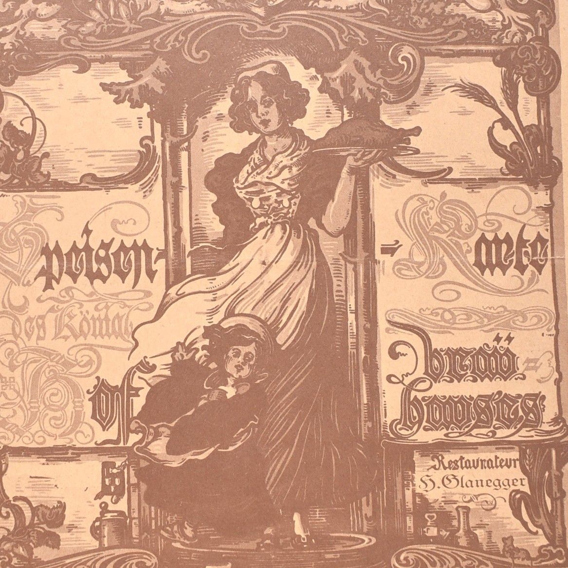 1978 Staatliches Hofbräuhaus State Brewery Restaurant Menu Munich München