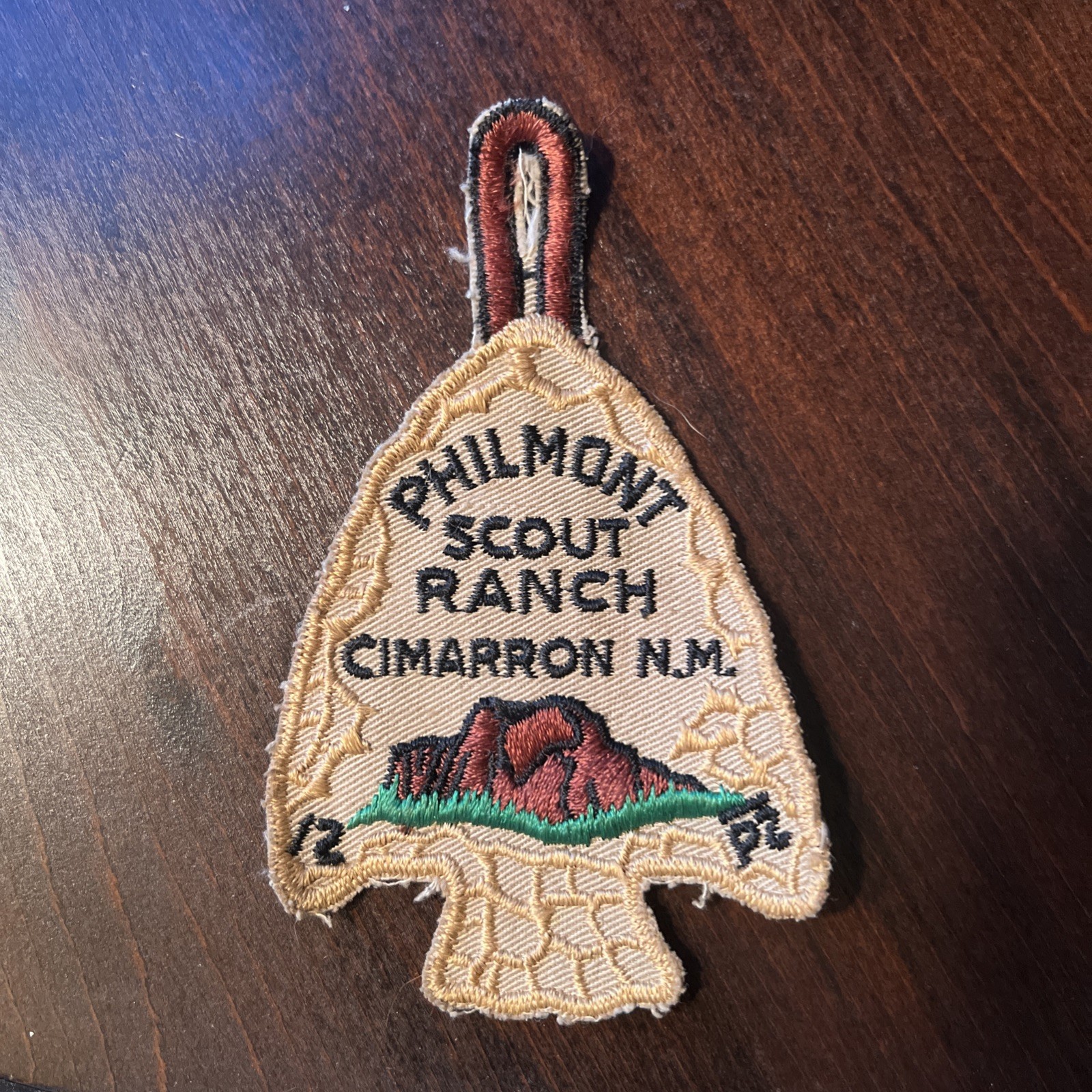 Vintage 1970s-80s PHILMONT SCOUT RANCH Cimarron NM Arrowhead PATCH BSA Scouting
