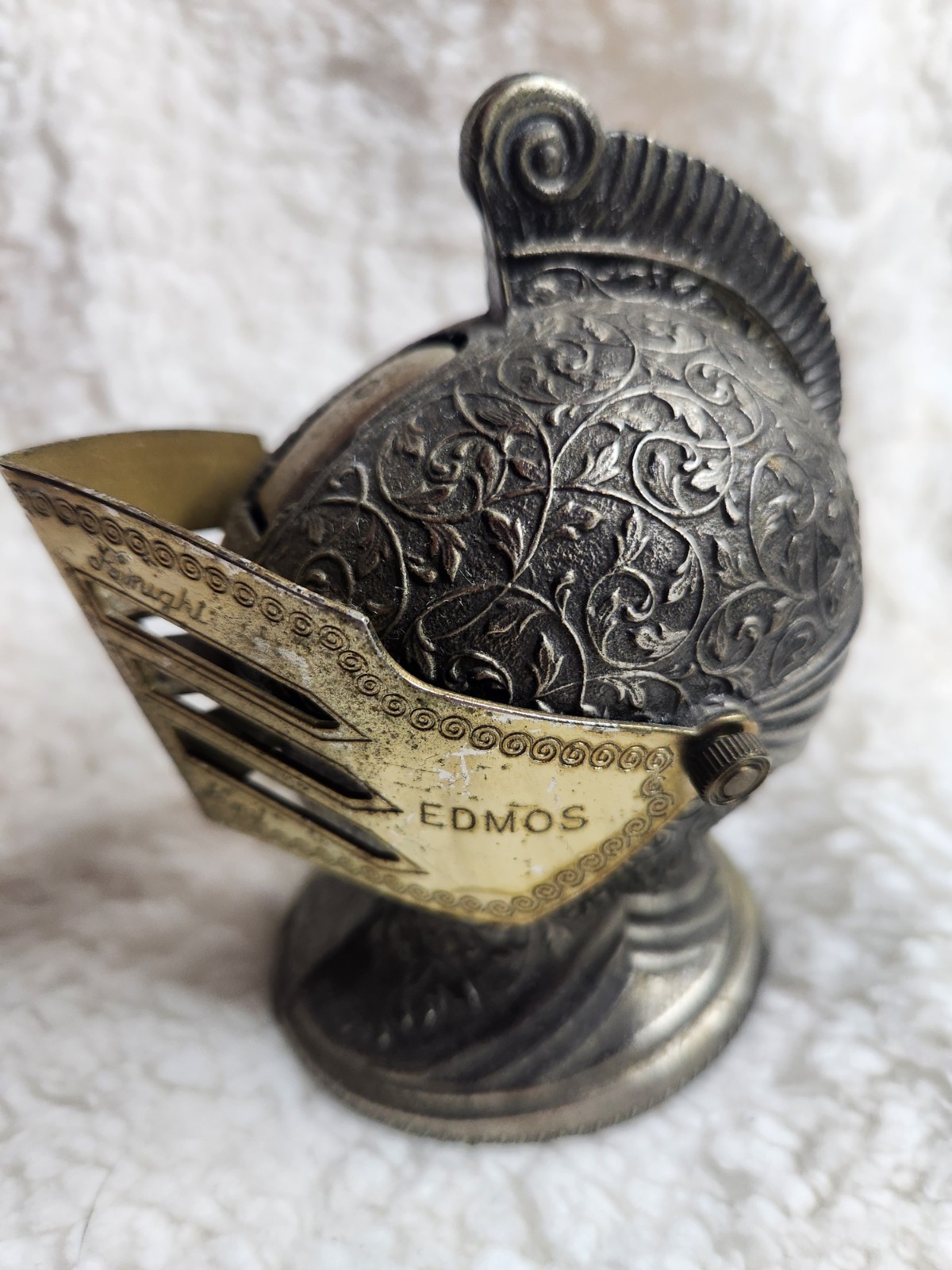 Vintage Medieval Knight Helmet Metal Lighter Untested Heavy