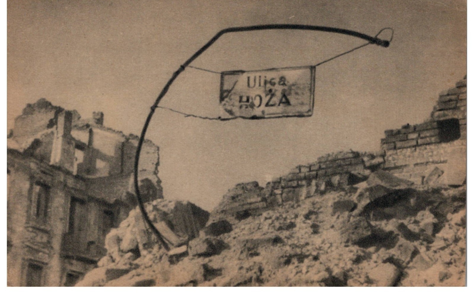 WWII Warsaw Poland Destruction by Nazi Germany Vtg Falkowski Disaster Postcard