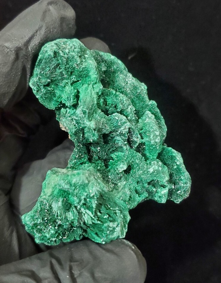 90g Velvet Malachite Silky Fibrous Malachite Specimen, Congo 