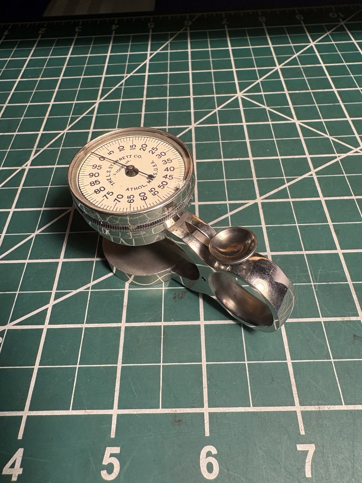 Vintage Starrett No.170 Dial Thickness Gage. Condition Is Very Good