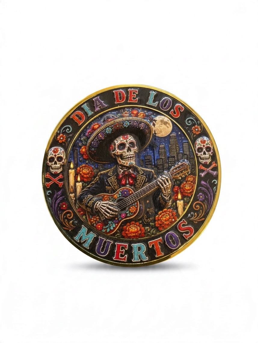 LASD Los Angeles County Sheriff Dia de Los Muertos Challenge Coin 2\