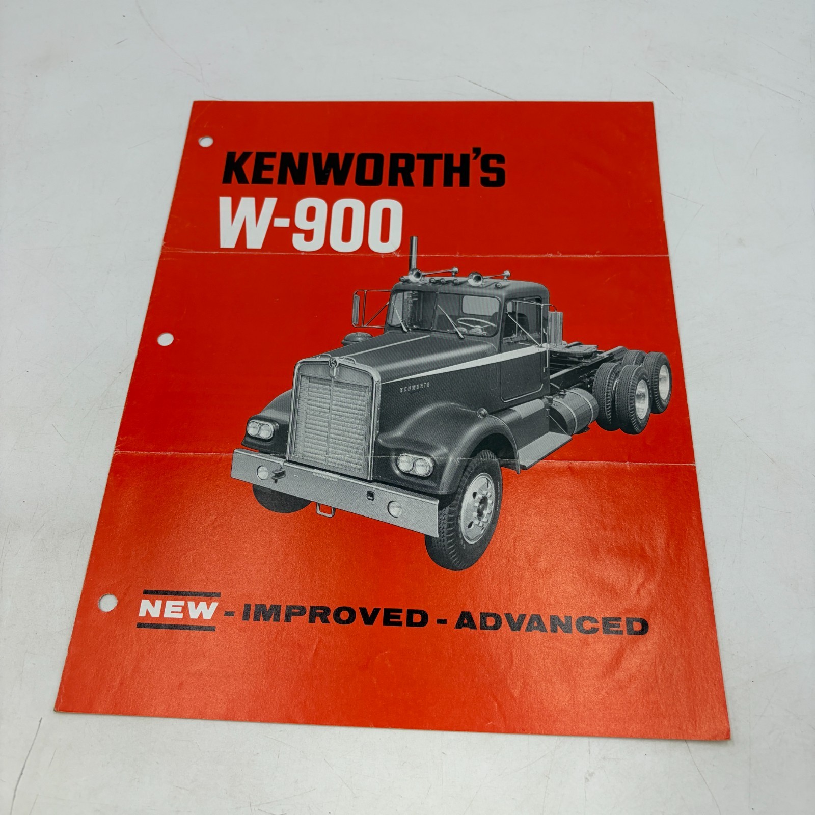 1963 Kenworth W900 Truck Sales Brochure New Improved Advanced Conventional Semi