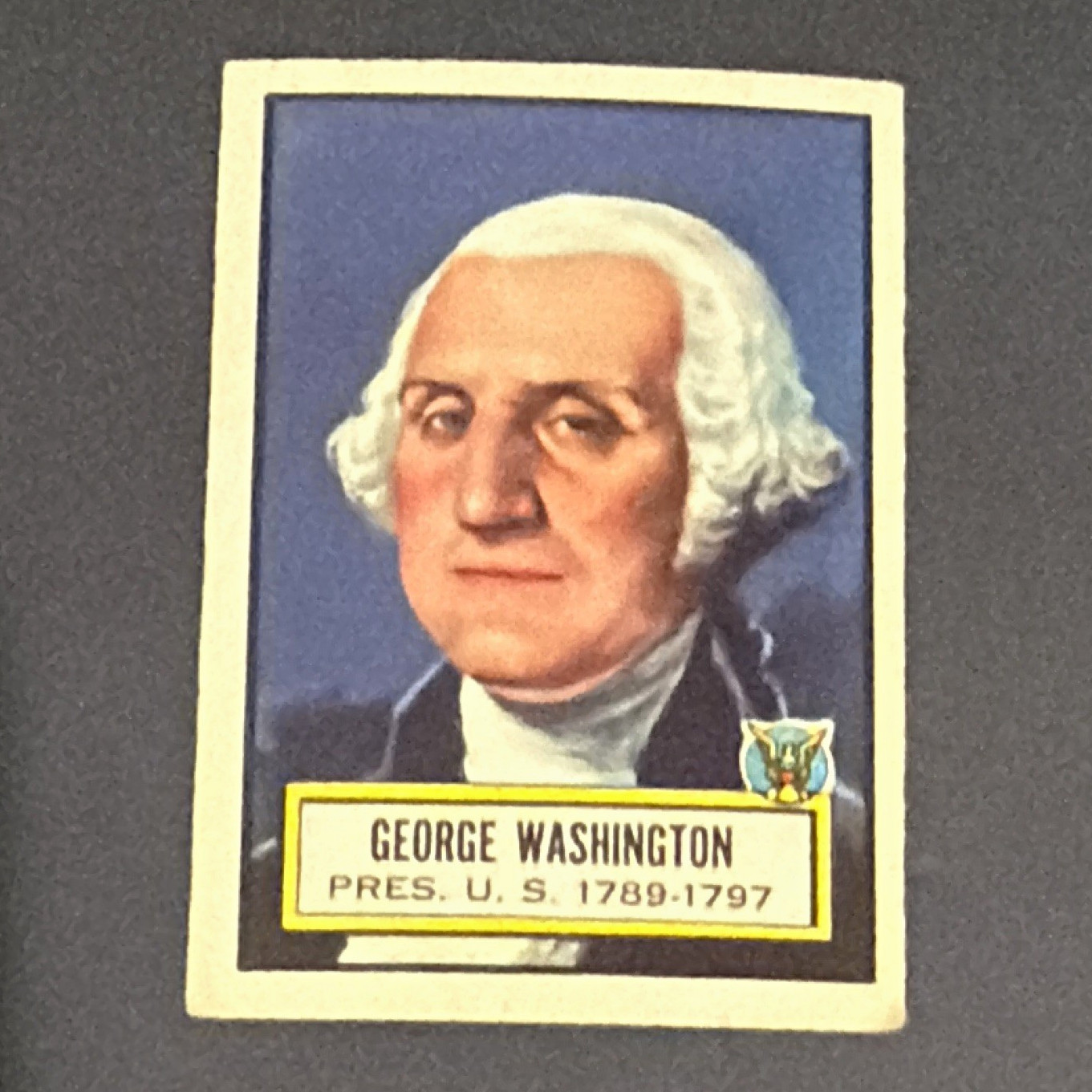 1952 Topps Look 'n See #9 George Washington Non-Sport Card no creases