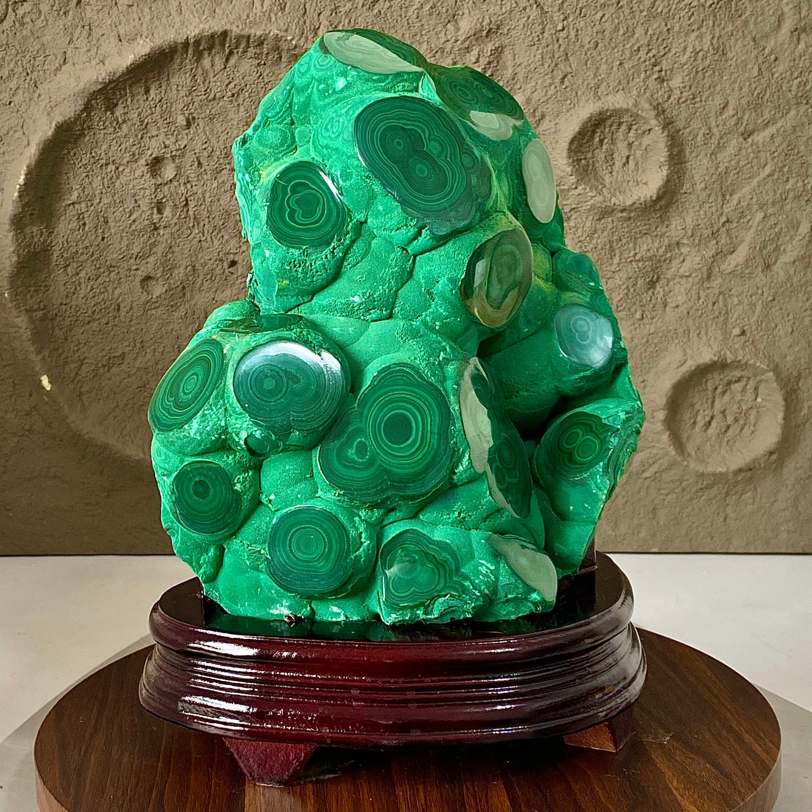 Malachite Specimen - Natural Green Crystal Block - 15.6LB