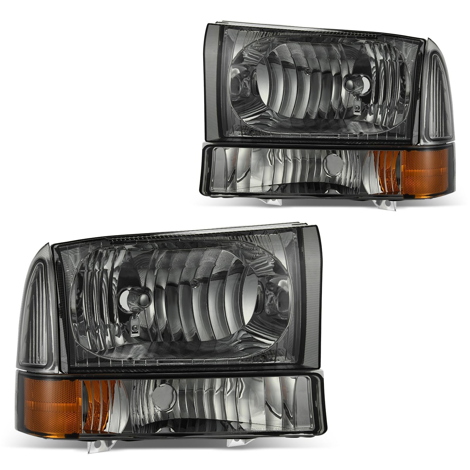 DWVO Headlight Assembly Compatible with 1999-2004 Ford F-250 F-350 F-450 F-55...