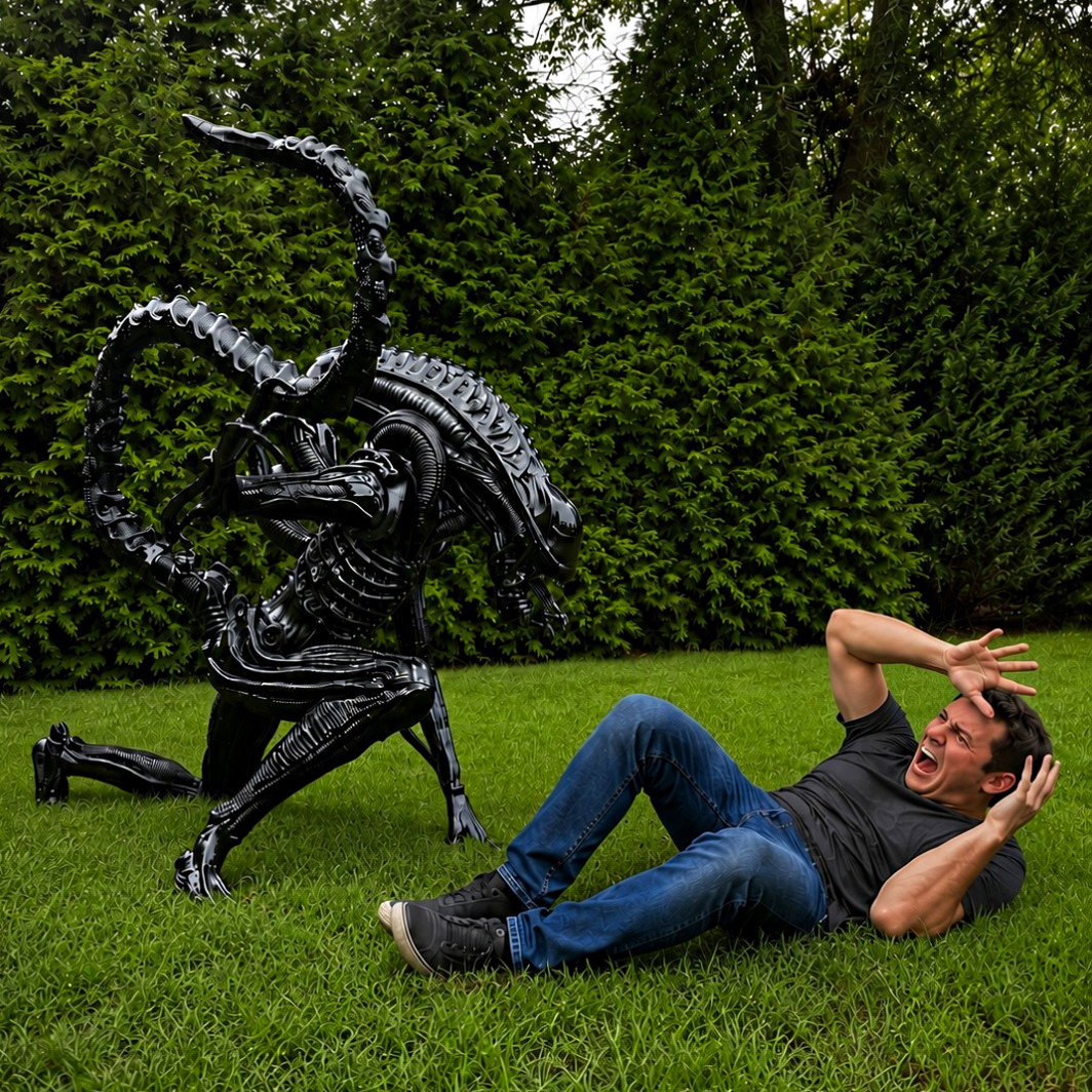 Life Size Xenomorph Alien Model - 5ft Tall