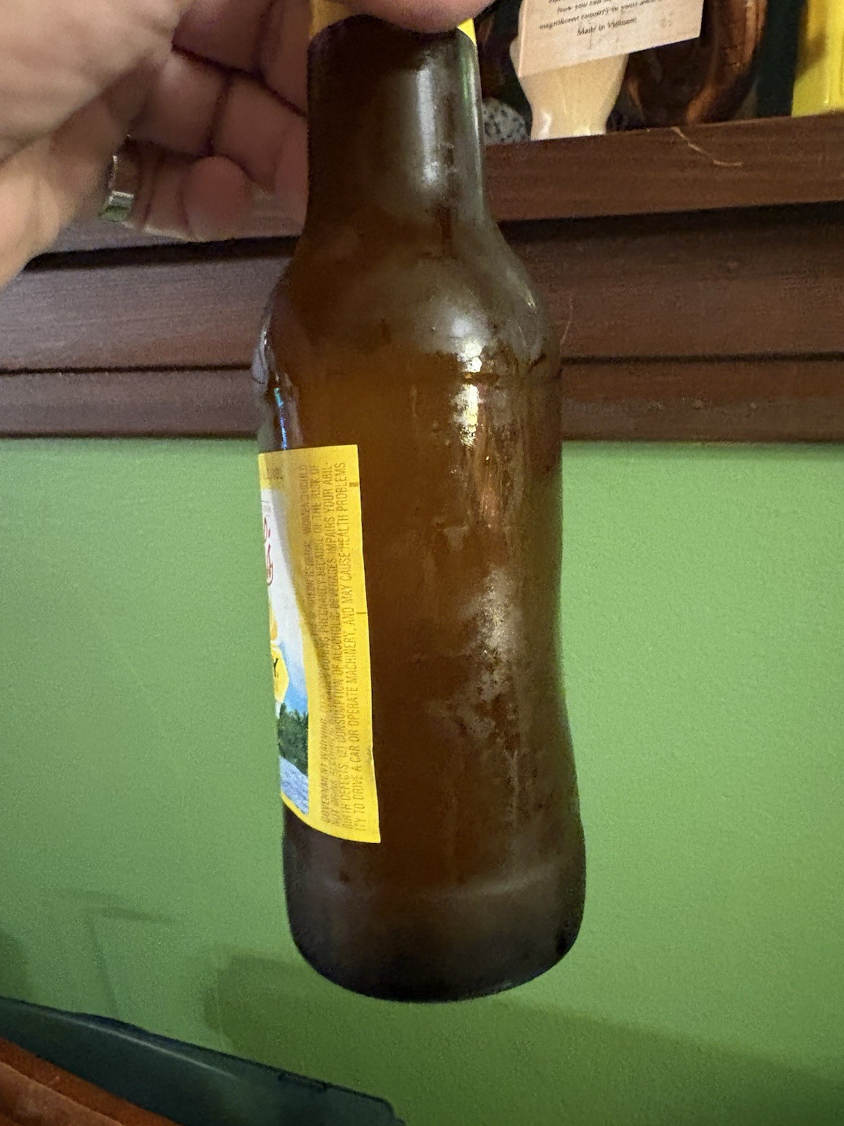 *ERROR* WARPED Leinenkugel's Summer Shandy Brown Glass Beer Bottle 12 fl oz