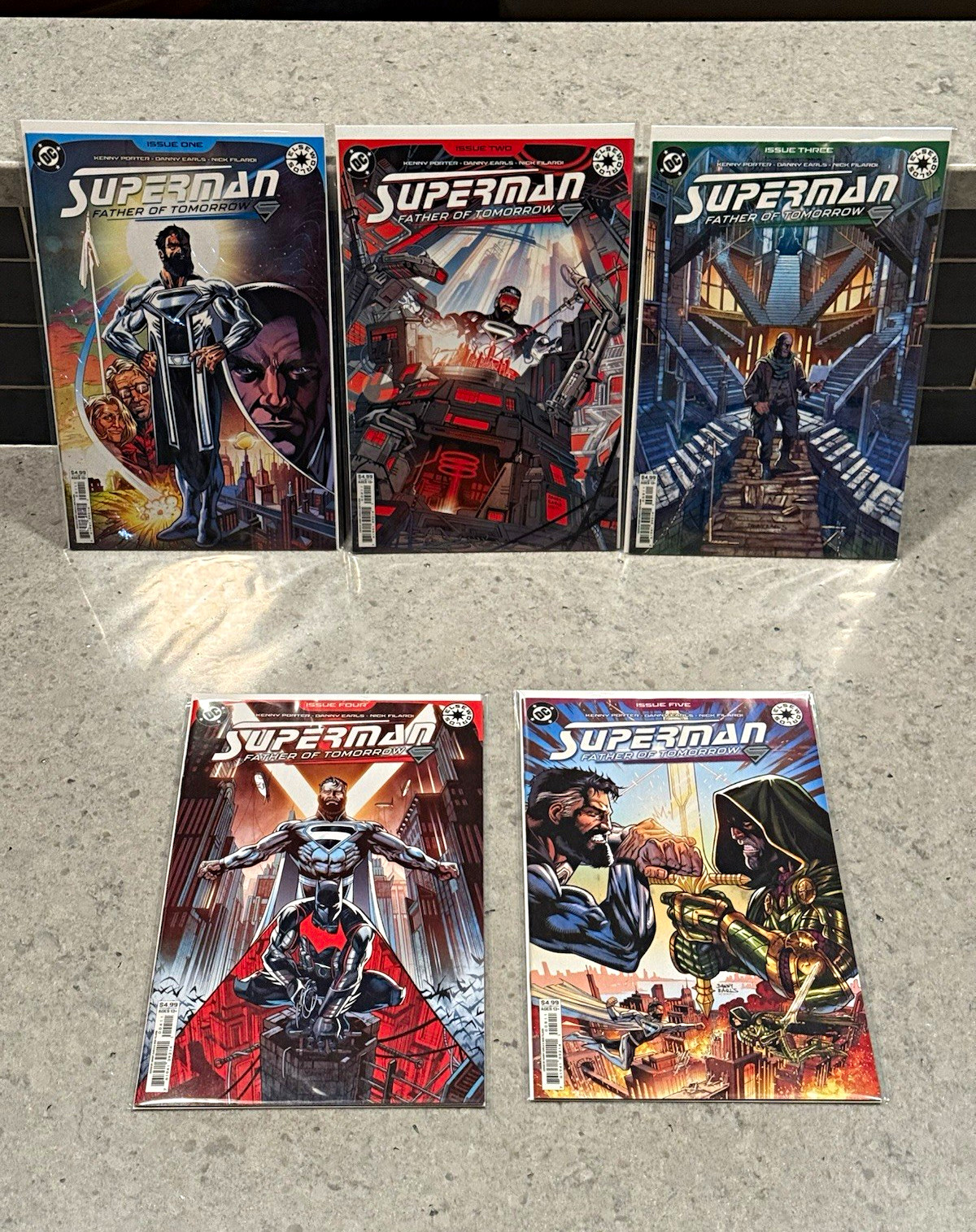 Superman: Father of Tomorrow #1-5 DC Elseworlds Lot Kenny Porter Danny Earls 