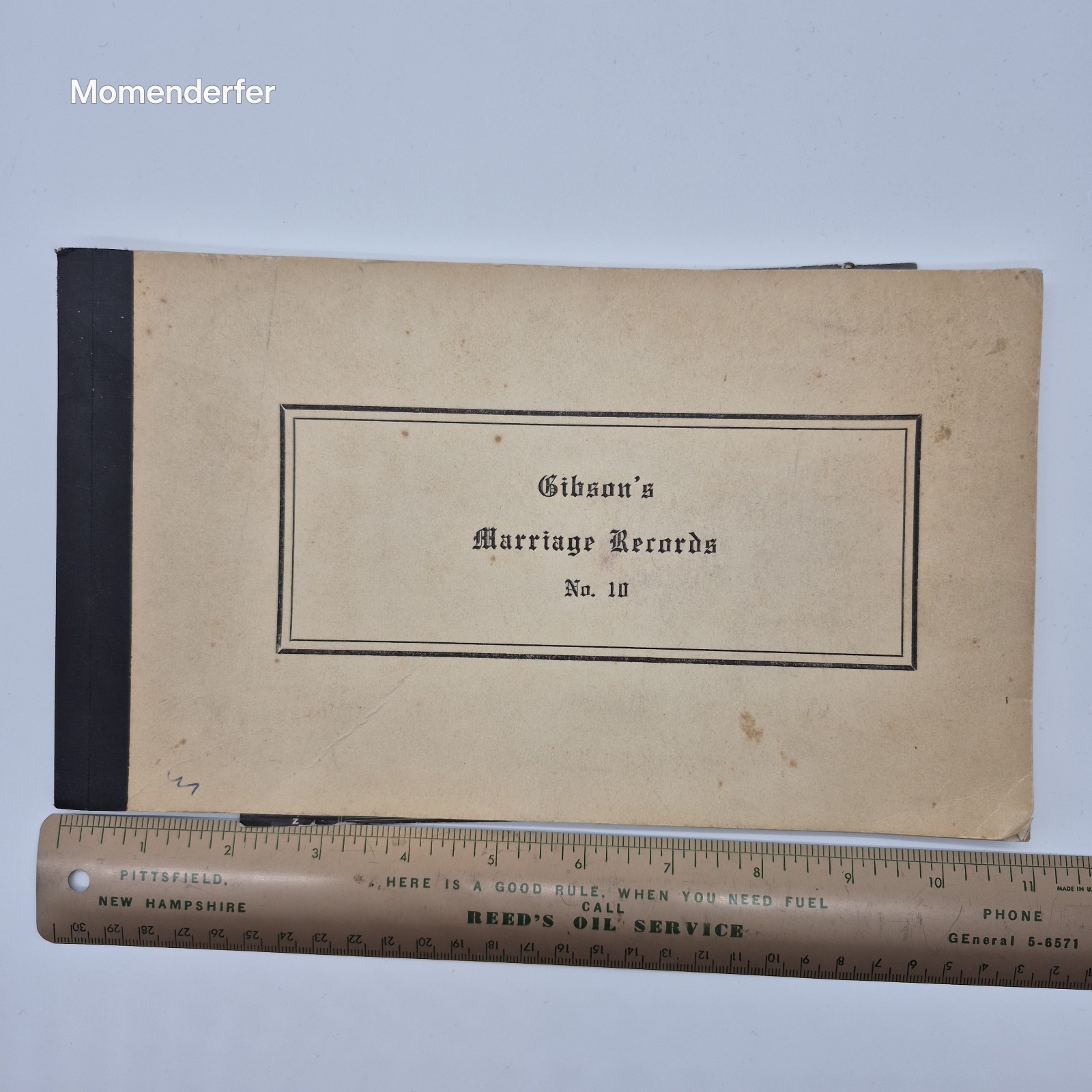 Vintage Minister Marriage Record Book 1943-1958 Boston Mass Genealogy Ephemera