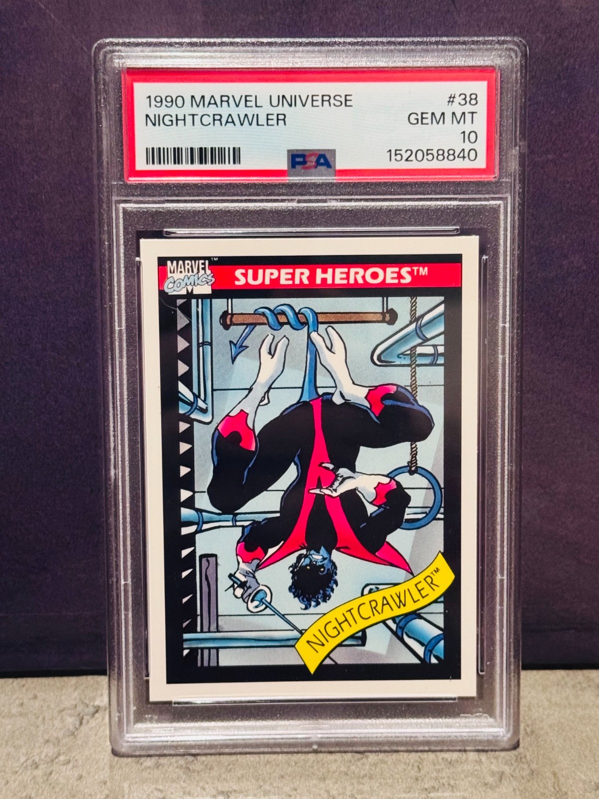 1990 Impel Marvel Universe #38 Nightcrawler PSA 10 GEM MT BRAND NEW SLAB