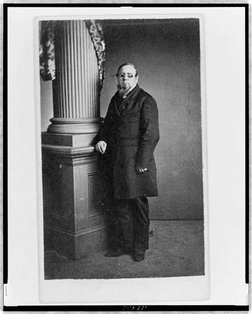 Photo:Unidentified Man,wearing spectacles,colored lenses,column,c1865