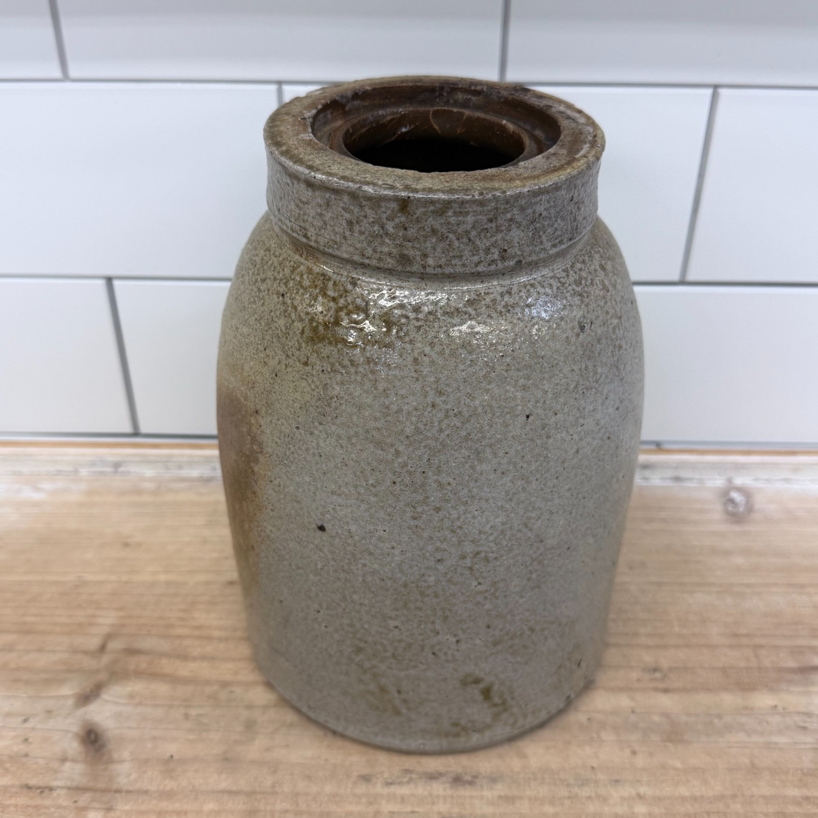 Vintage Stoneware Crock Selection Primitive Farmhouse Pottery