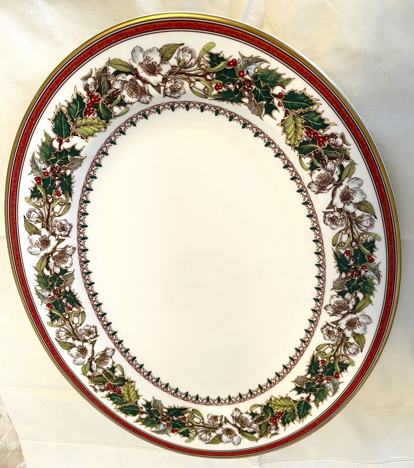 Spode Christmas Rose Platter Oval 15\