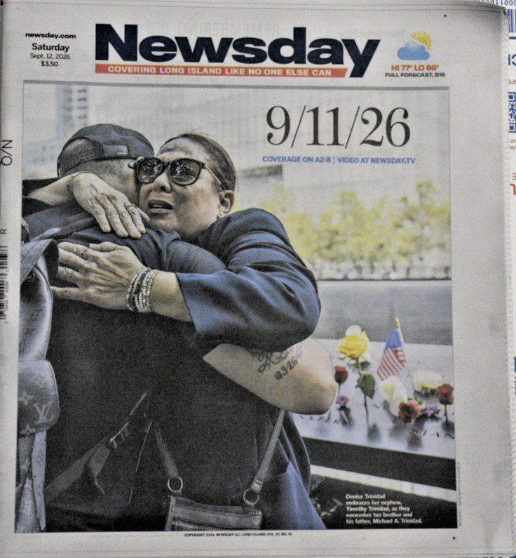 9/11 25th Anniversary NY Newsday 9/12/2026