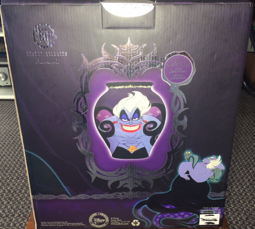 New DISNEY Villains URSULA Art Vase with COA LE Little Mermaid