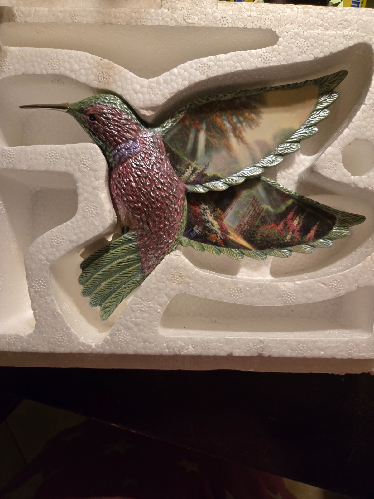 Bradford Exchange Thomas Kinkade Evening Majesty Eagle Wall Mounted Statue Decor