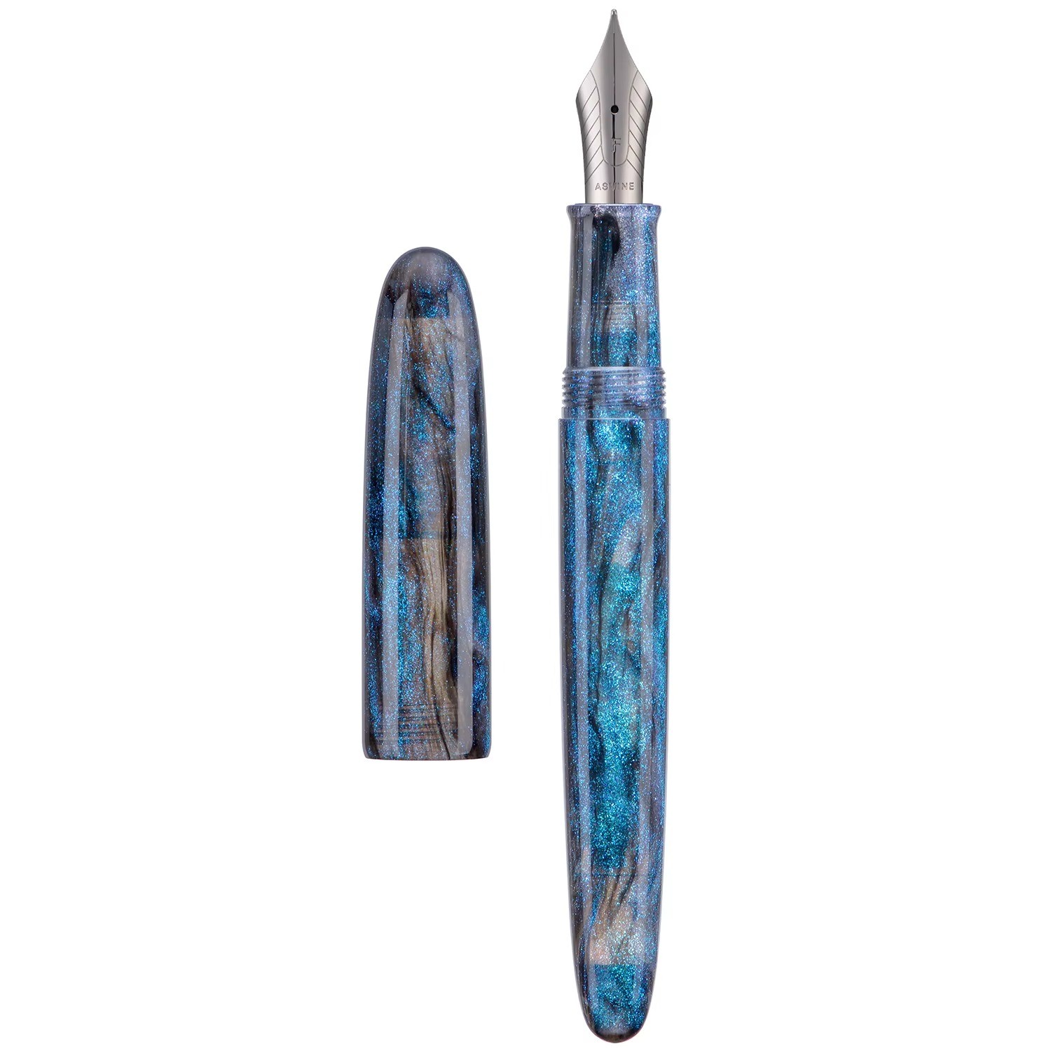 Asvine C80 Resin Fountain Pen NO.8 Nib EF/F/M/Stub 1.1 Handcraft Large Pen
