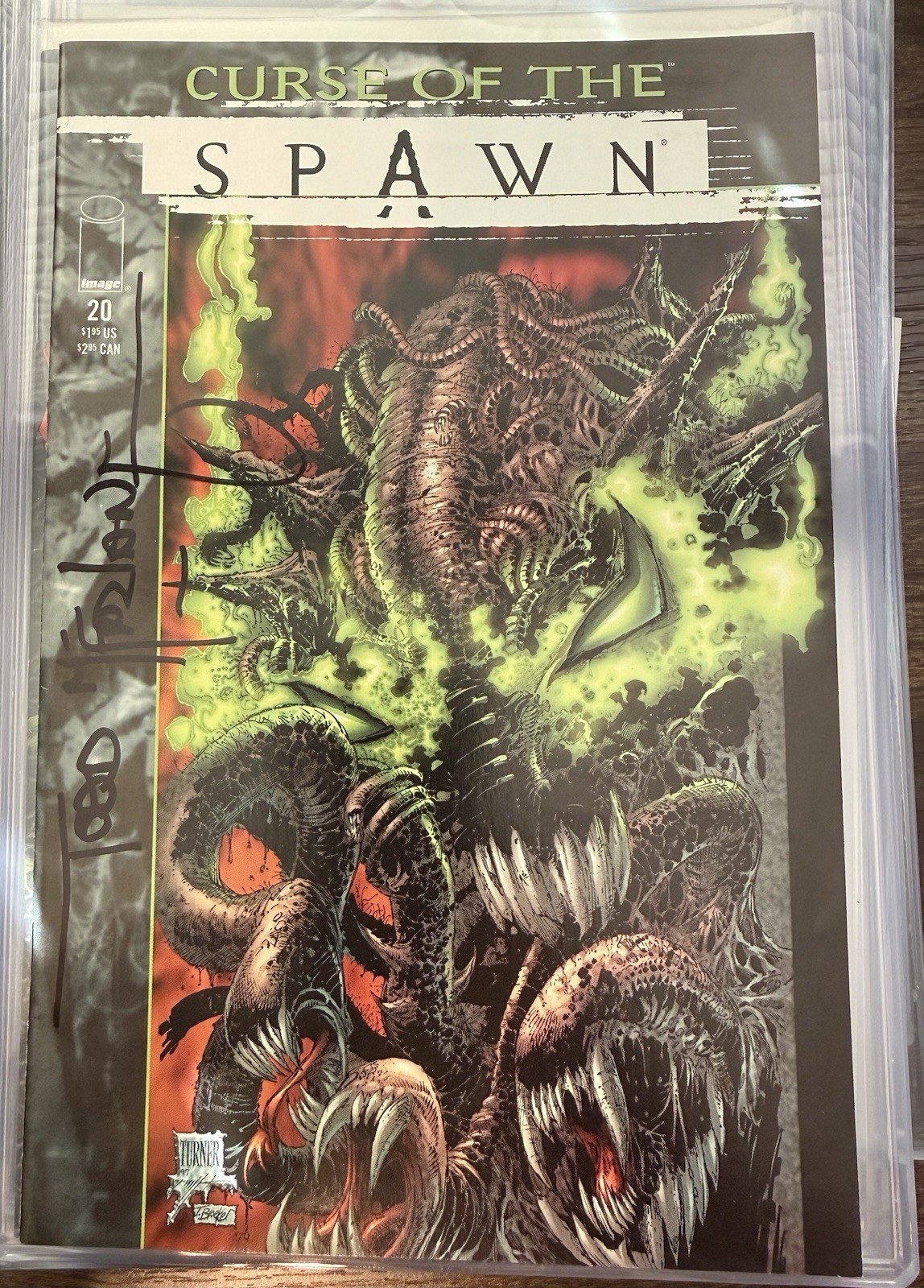 CURSE OF THE SPAWN #20 (1998) Signed By Todd McFarlane