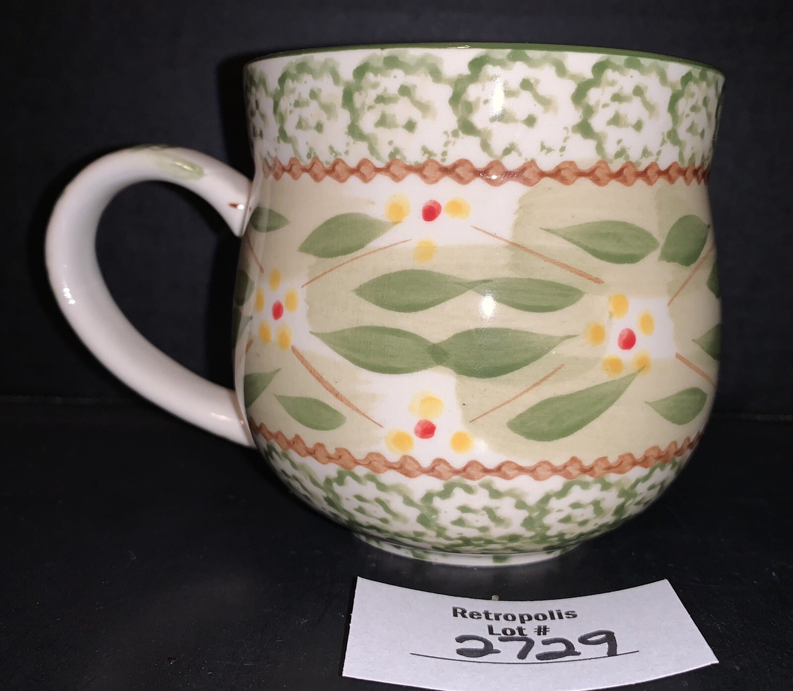 Coffee Mug Old World Green TEMP-TATIONS BY TARA